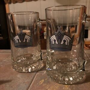Vintage LA Kings Beer Mugs Large